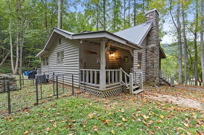 Portable fence in the yard
