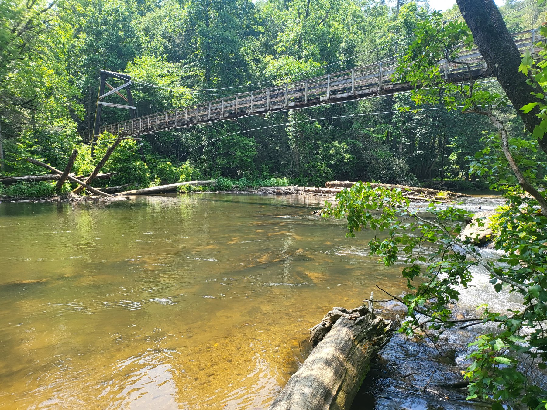 Toccoa Swinging Bridge over the Toccoa River
